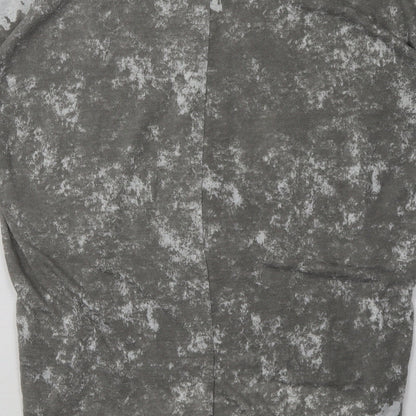 George Womens Grey Geometric Polyester Pullover Sweatshirt Size 10  Pullover