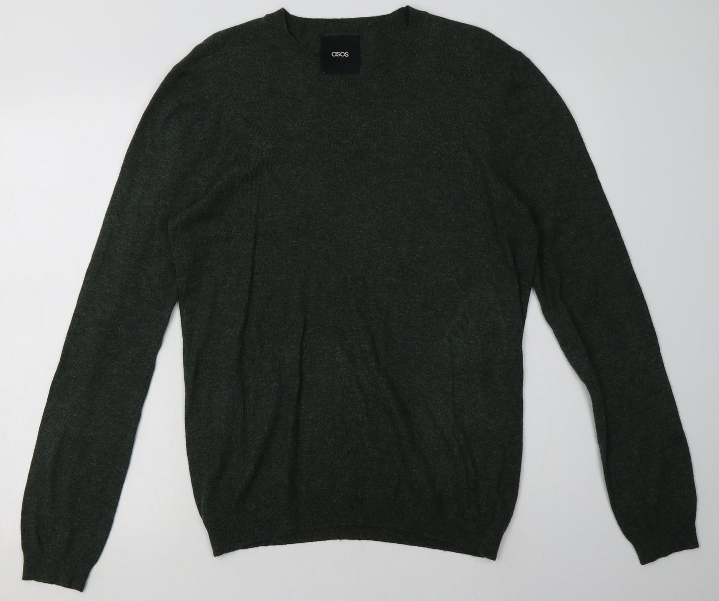 Mens UK Size M ASOS Green Pullover Sweatshirt