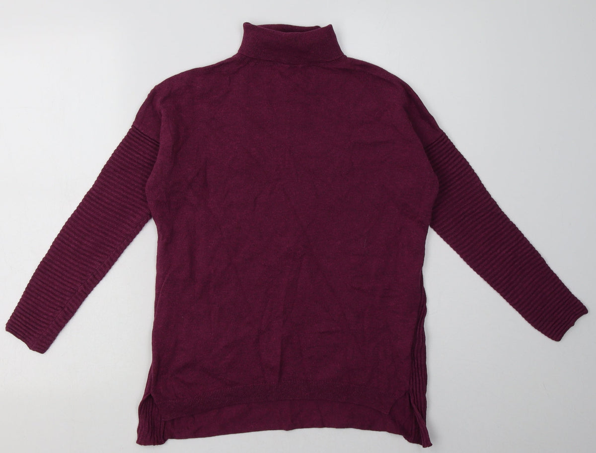 Additional front view of Primark women’s purple cotton pullover sweatshirt, size S, pullover