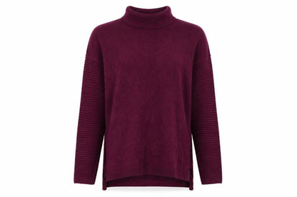 Front view of Primark women’s purple cotton pullover sweatshirt, size S, pullover