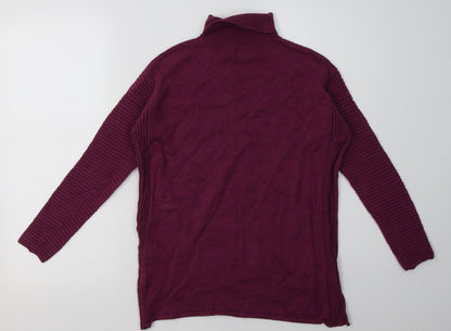 Back view of Primark women’s purple cotton pullover sweatshirt, size S, pullover