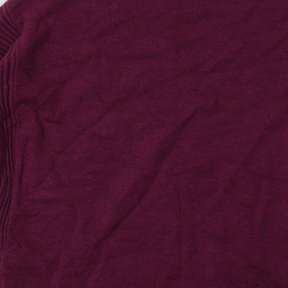Brand and care label for Primark women’s purple cotton pullover sweatshirt, size S, pullover