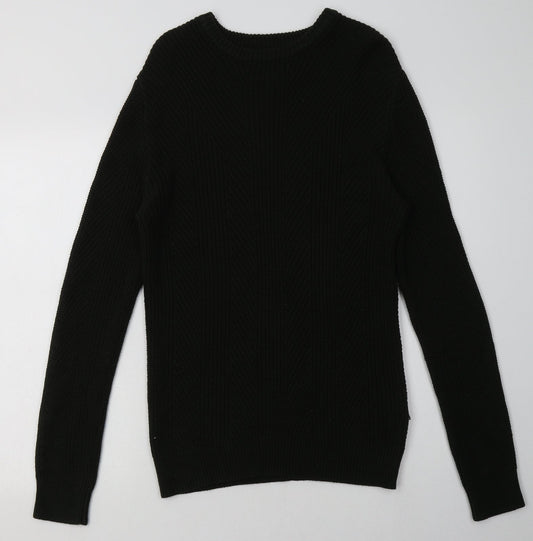 H&M Womens Green  Acrylic Pullover Sweatshirt Size M  Pullover