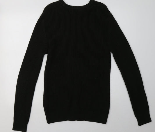 H&M Womens Green  Acrylic Pullover Sweatshirt Size M  Pullover