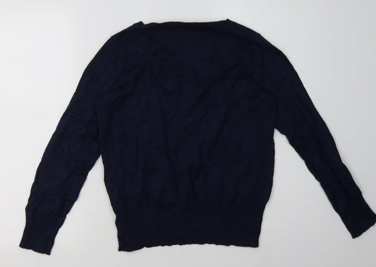 Womens UK Size 14 Marks and Spencer Blue Pullover Sweatshirt