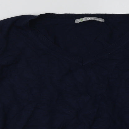 Womens UK Size 14 Marks and Spencer Blue Pullover Sweatshirt