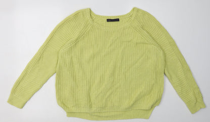 Womens UK Size 16 Marks and Spencer Yellow Pullover Sweatshirt