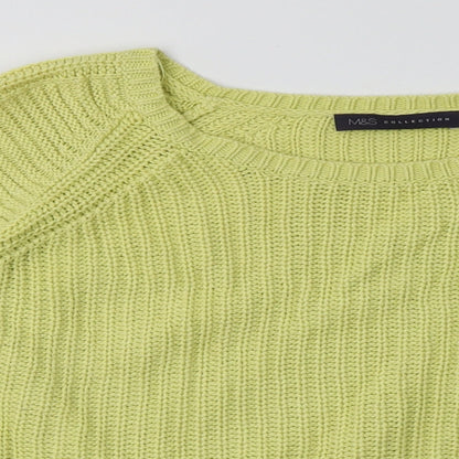 Womens UK Size 16 Marks and Spencer Yellow Pullover Sweatshirt