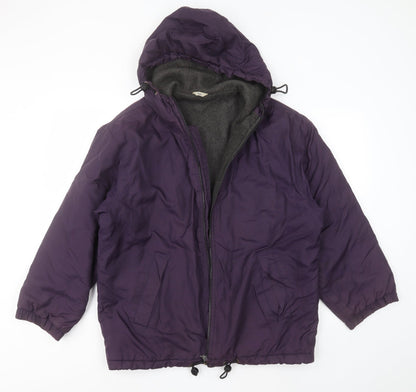 C&A Girls Purple   Jacket Coat Size 13 Years  Zip