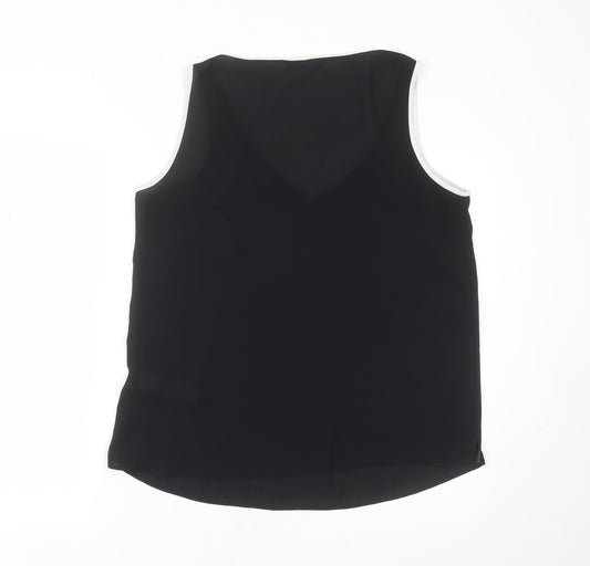 Womens UK Size 14 Marks and Spencer Black Basic Blouse