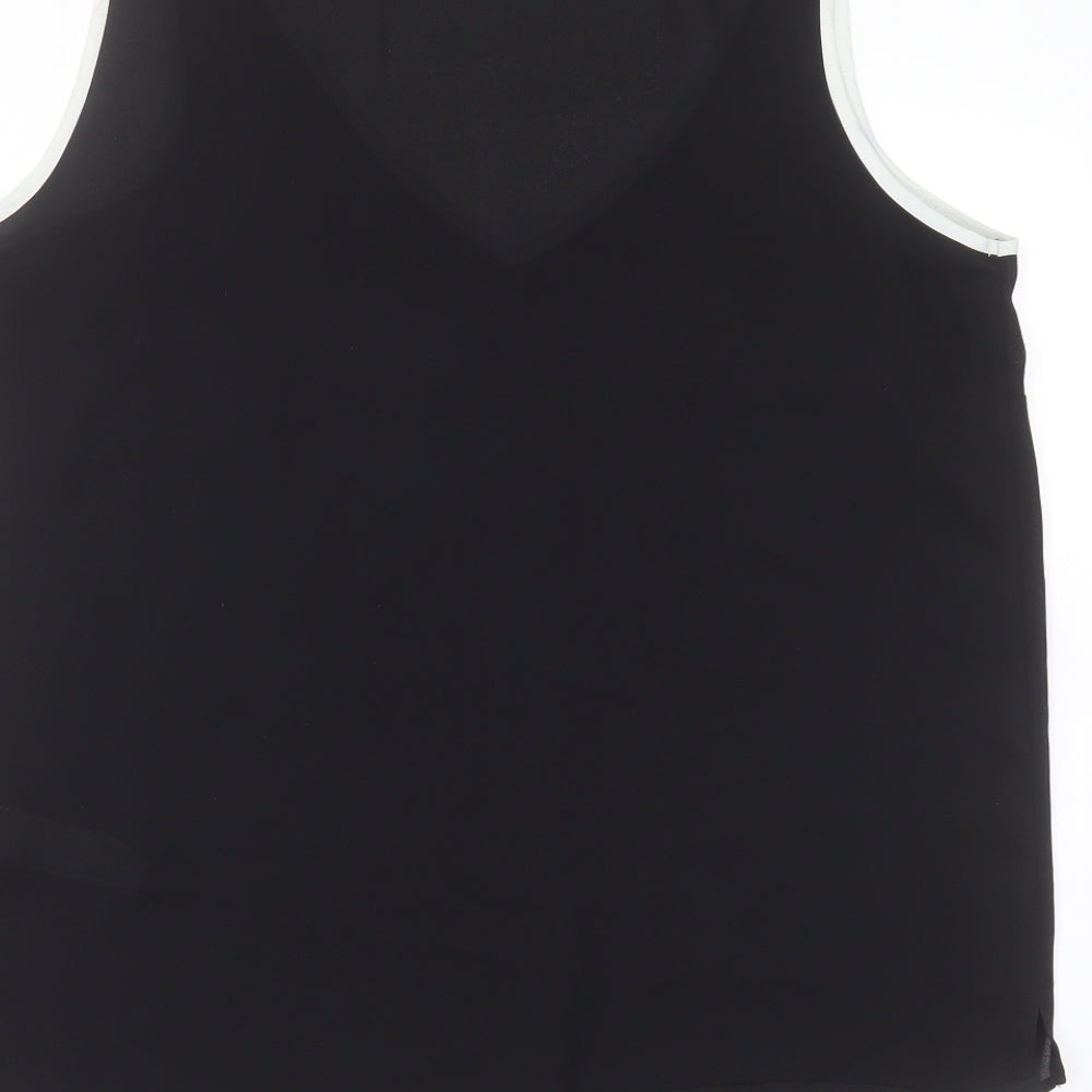 Womens UK Size 14 Marks and Spencer Black Basic Blouse