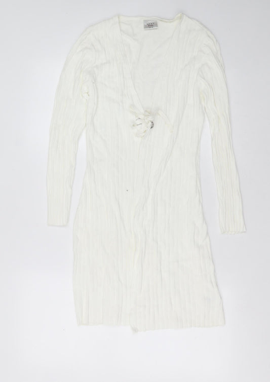 Womens UK Size 10 NEXT Ivory Cardigan Jumper