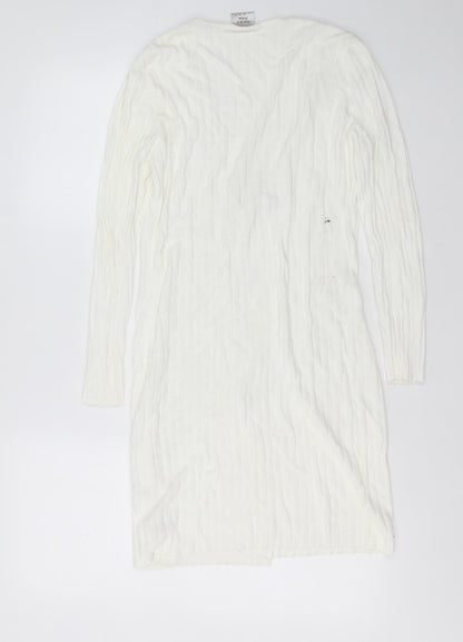 Womens UK Size 10 NEXT Ivory Cardigan Jumper