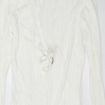 Womens UK Size 10 NEXT Ivory Cardigan Jumper