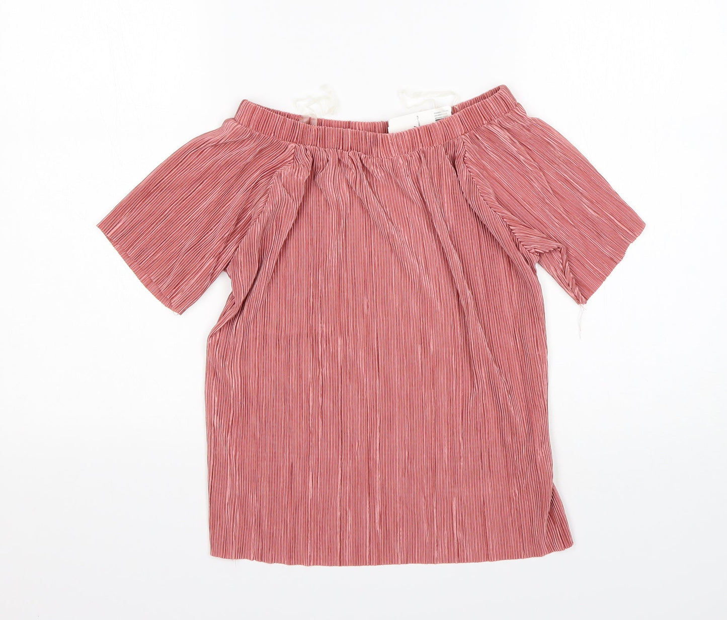 Womens UK Size S F&F Pink Basic Blouse