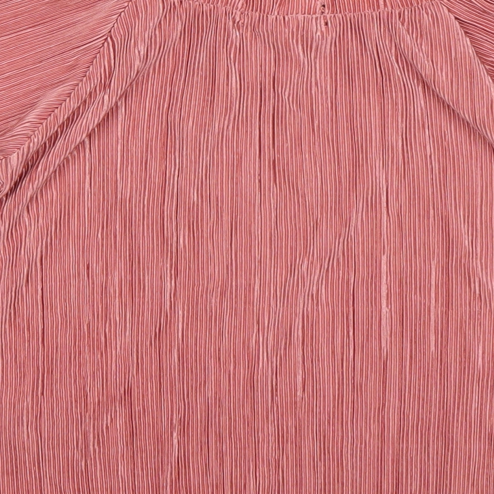 Womens UK Size S F&F Pink Basic Blouse