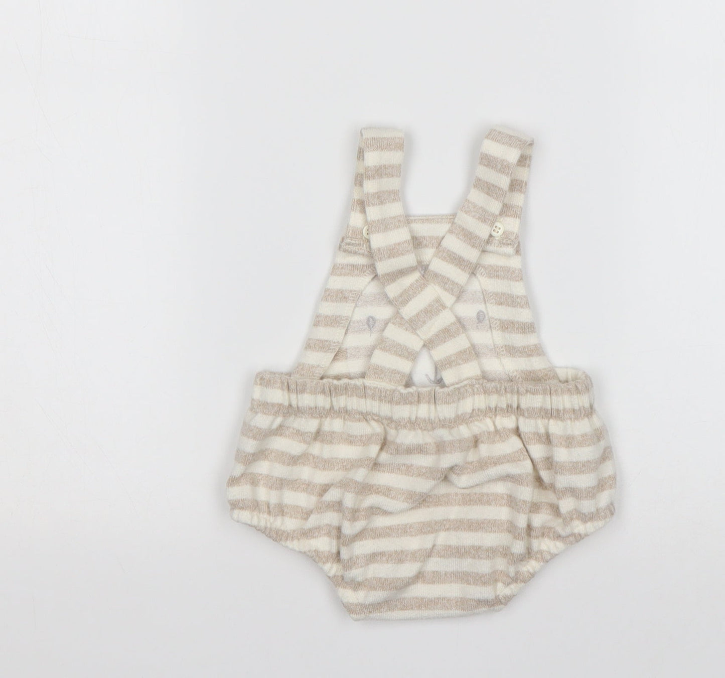 George Boys Multicoloured Striped Viscose Dungaree One-Piece Size 3-6 Months
