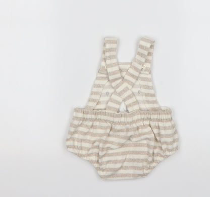George Boys Multicoloured Striped Viscose Dungaree One-Piece Size 3-6 Months