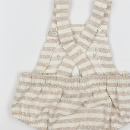 George Boys Multicoloured Striped Viscose Dungaree One-Piece Size 3-6 Months