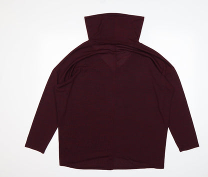 Womens UK Size L New Look Purple Pullover Jumper