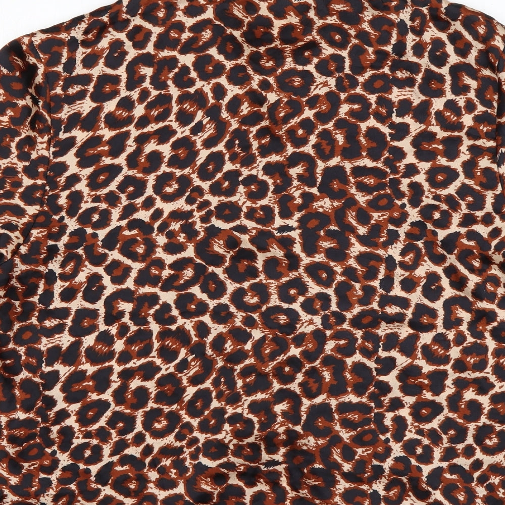 Womens UK Size 14 PRETTYLITTLETHING Multicoloured Basic Button-Up