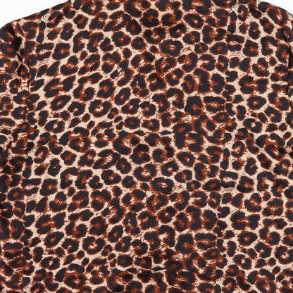 Womens UK Size 14 PRETTYLITTLETHING Multicoloured Basic Button-Up