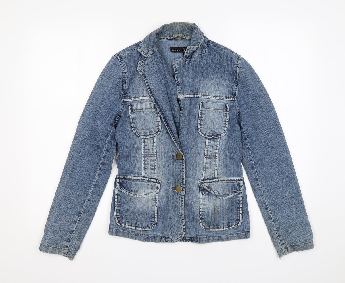 Additional front view of Zone Libre women’s blue jacket, size S