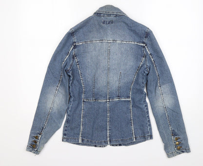 Back view of Zone Libre women’s blue jacket, size S
