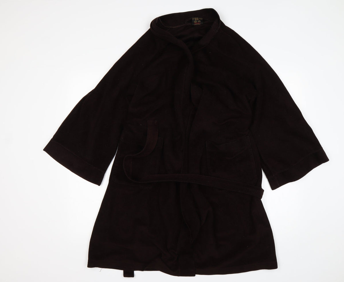 Additional front view of St Michael women’s brown polyester gown, size S