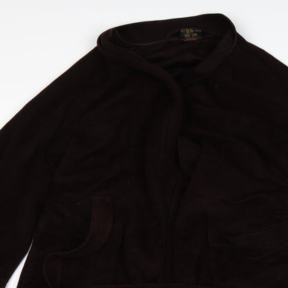 Close-up detail of St Michael women’s brown polyester gown, size S