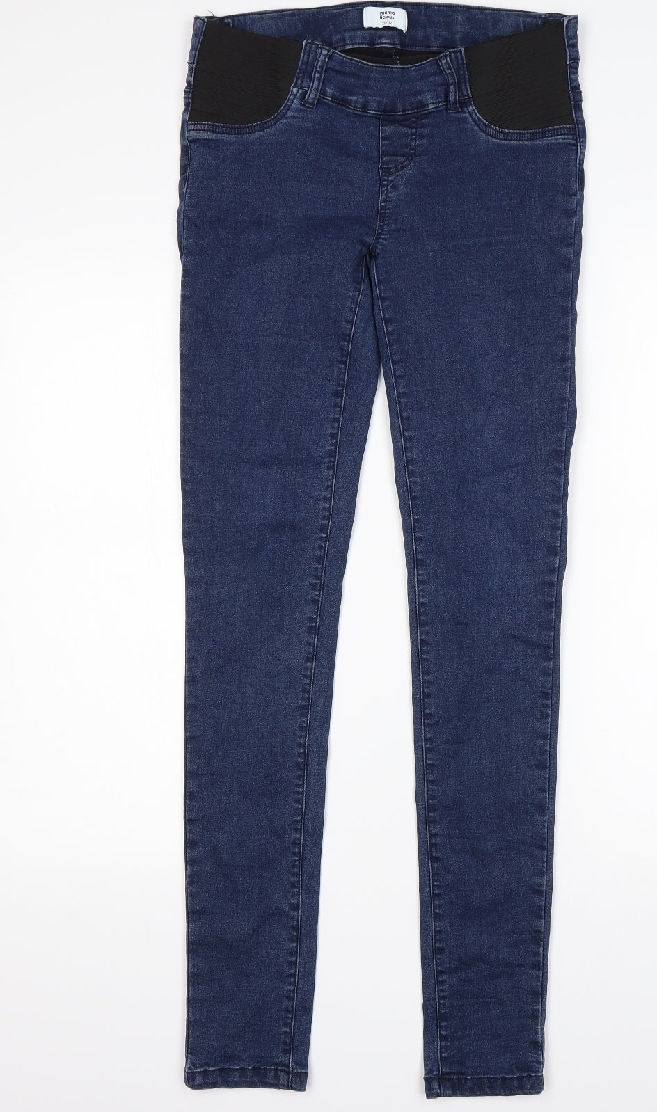 Mama-licious Womens Blue  Cotton Skinny Jeans Size 29 in L32 in Regular