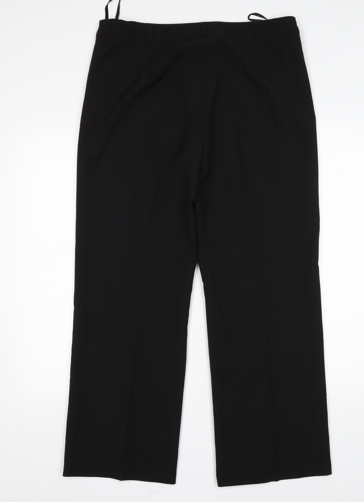 Womens UK Size 12 Debenhams Regular Fit  Black Trousers