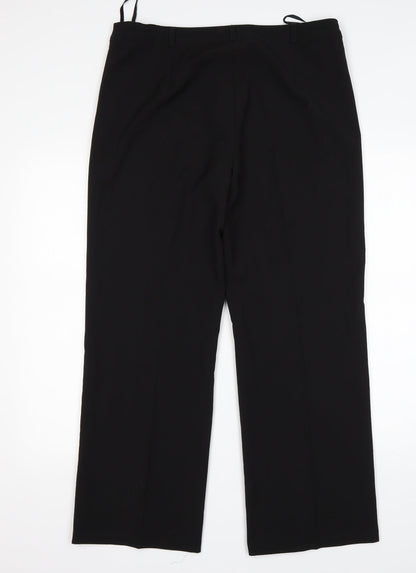 Womens UK Size 12 Debenhams Regular Fit  Black Trousers