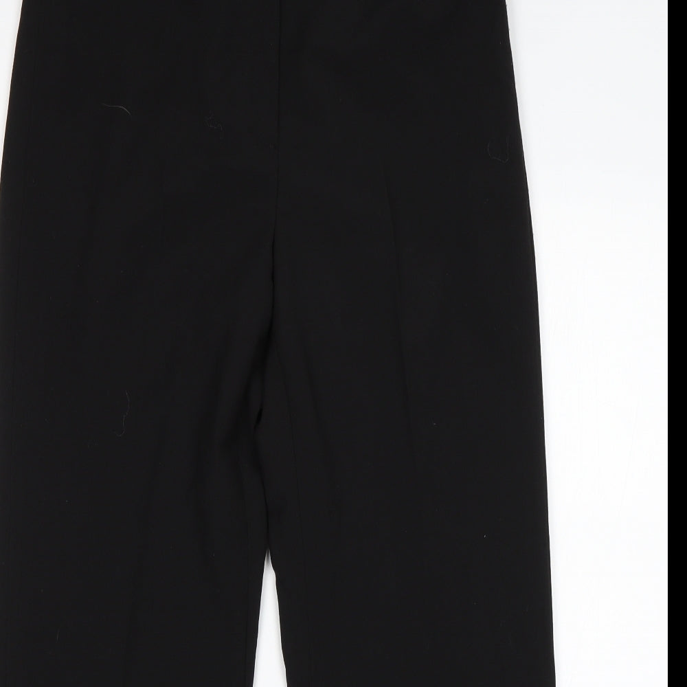 Womens UK Size 12 Debenhams Regular Fit  Black Trousers