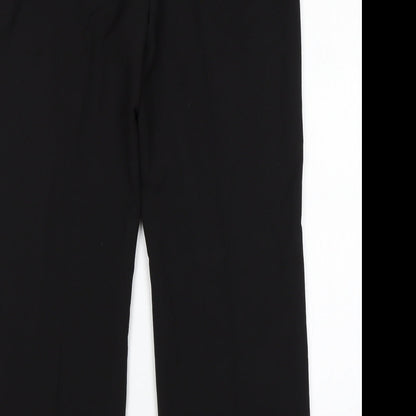 Womens UK Size 12 Debenhams Regular Fit  Black Trousers