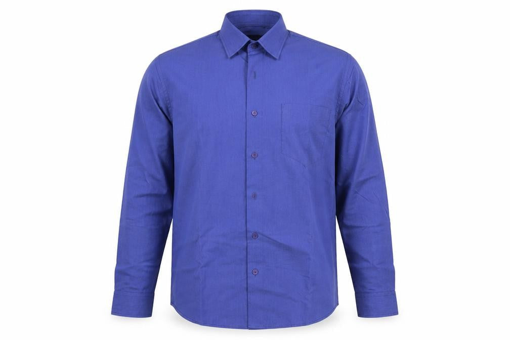Mens UK Size 41 John Miller Blue  Button-Up Long Sleeve Casual Shirt