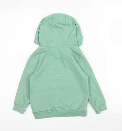 George Boys Green  Cotton Pullover Hoodie Size 2-3 Years