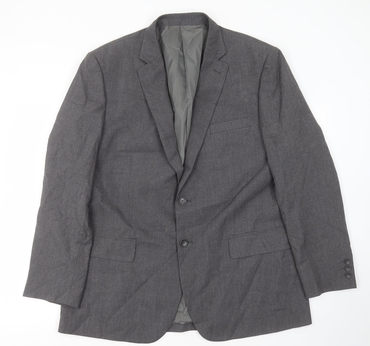 JACK REID Mens Grey  Polyester Jacket Suit Jacket Size 44
