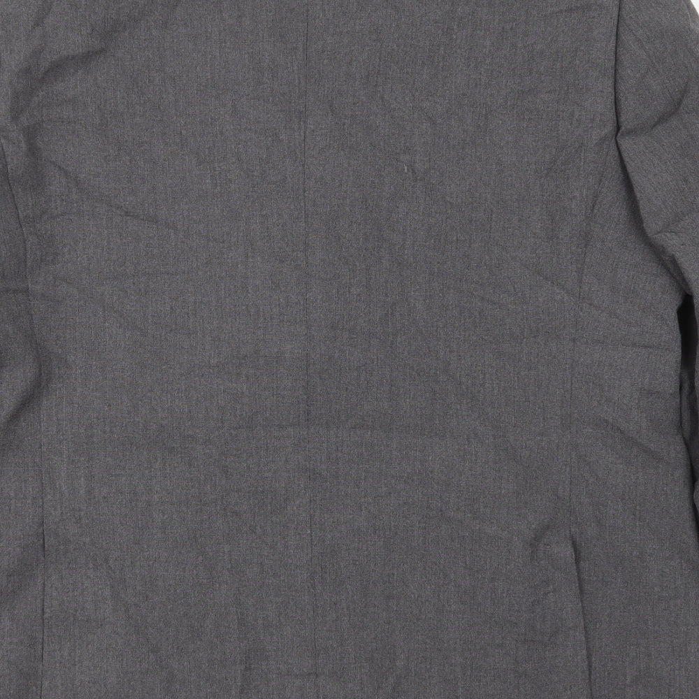 JACK REID Mens Grey  Polyester Jacket Suit Jacket Size 44