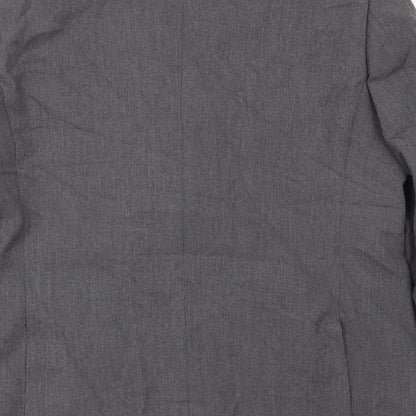 JACK REID Mens Grey  Polyester Jacket Suit Jacket Size 44