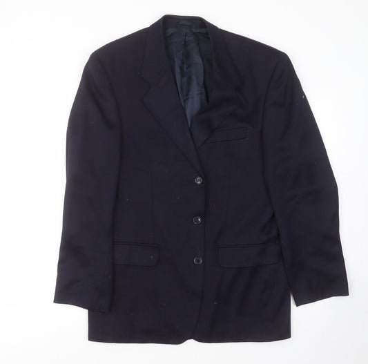 Mens UK Size 38 BURTONS Regular Blue Suit Jacket