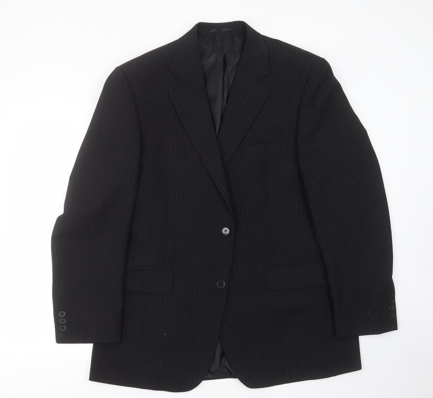 Mens UK Size 42 Pinstripe Regular Beige Suit Jacket