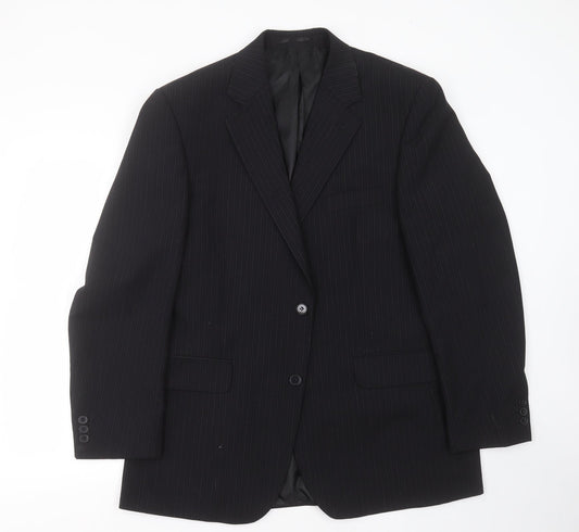 Mens UK Size 42 Pinstripe Regular Beige Suit Jacket