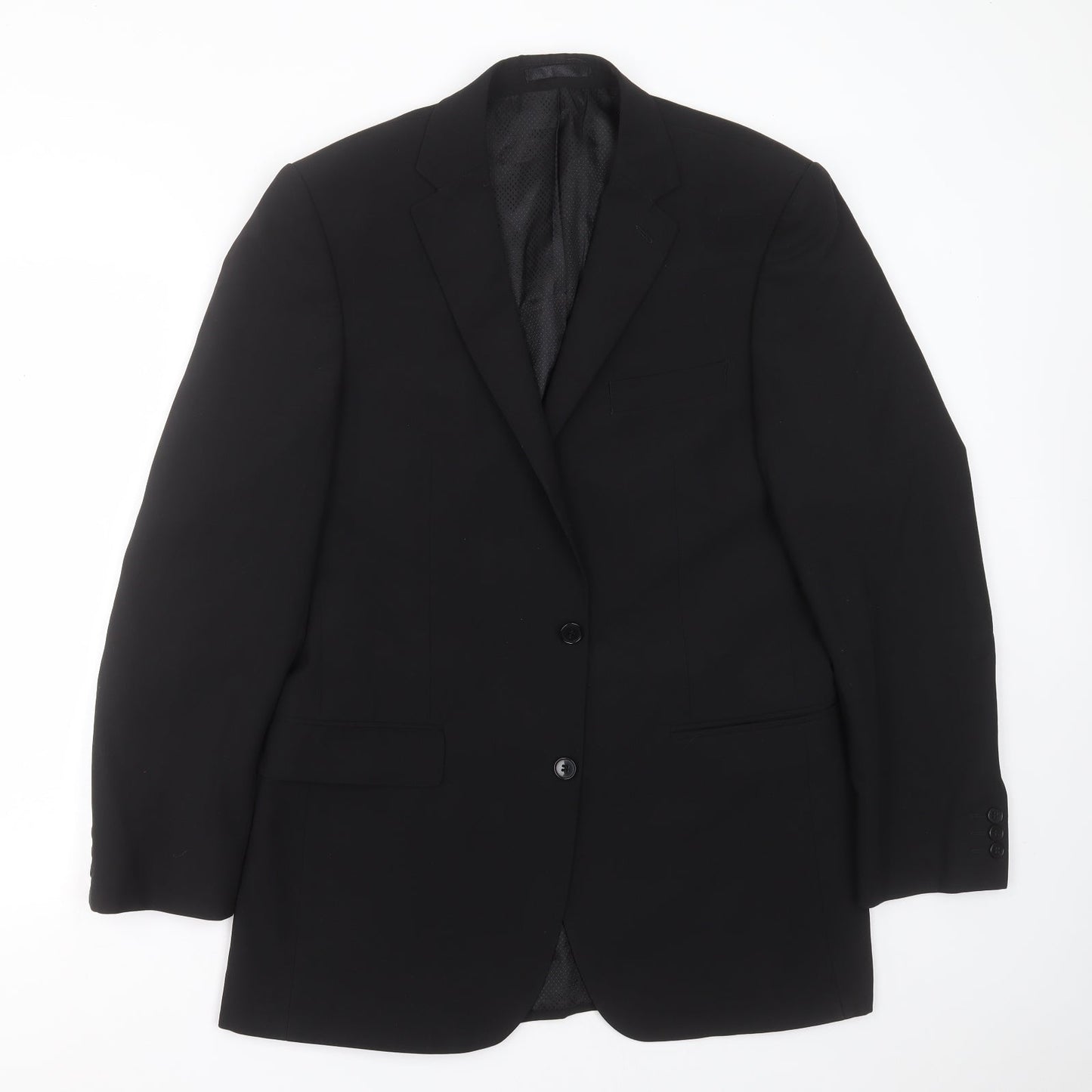 Mens UK Size 40 Karl Jackson Regular Black Suit Jacket