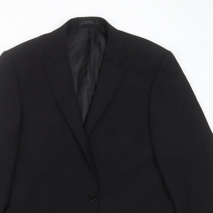 Mens UK Size 40 Karl Jackson Regular Black Suit Jacket