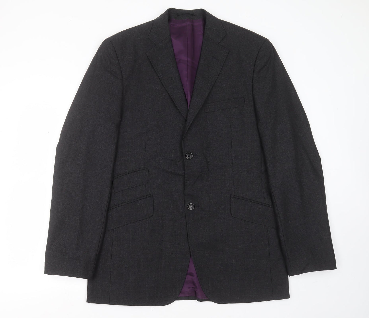 taylor & hodge Mens Grey  Wool Jacket Suit Jacket Size 42