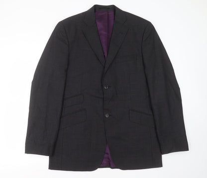 taylor & hodge Mens Grey  Wool Jacket Suit Jacket Size 42