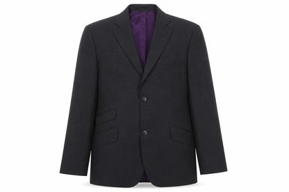 Front view of taylor & hodge men’s grey wool jacket suit jacket, size 42