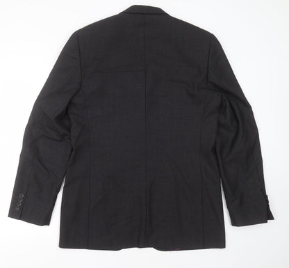 taylor & hodge Mens Grey  Wool Jacket Suit Jacket Size 42