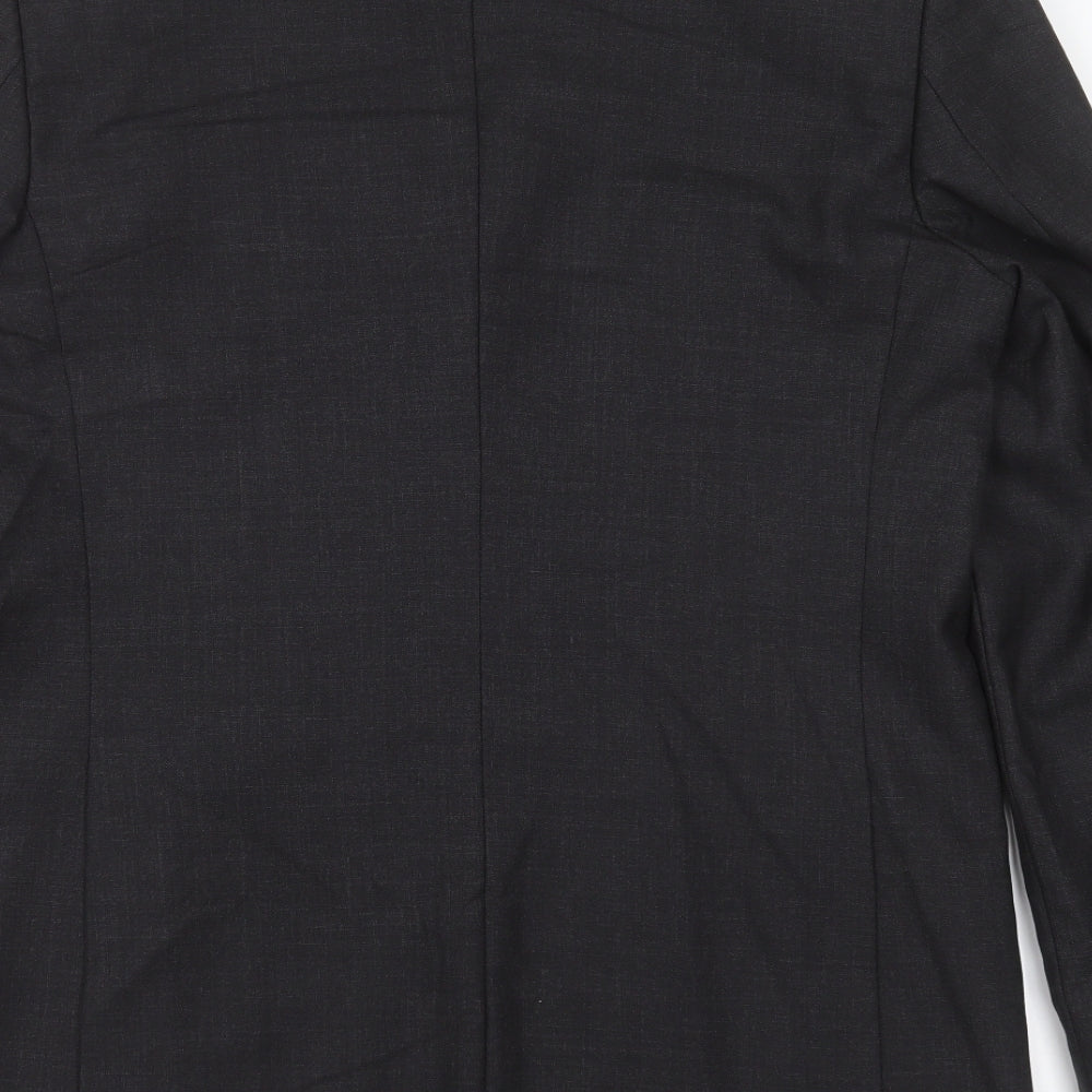 taylor & hodge Mens Grey  Wool Jacket Suit Jacket Size 42